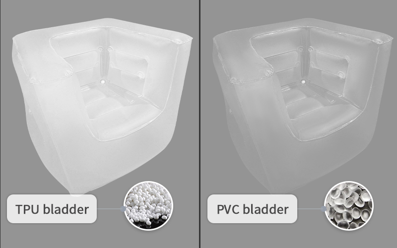 Vejiga de TPU versus PVC en productos inflables: 3 diferencias clave