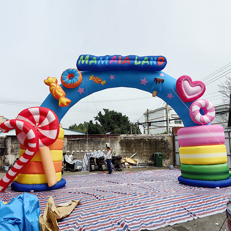 Arco inflable con soplador